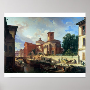 Via Fatabene Fratelli, Milan, 1830 Poster