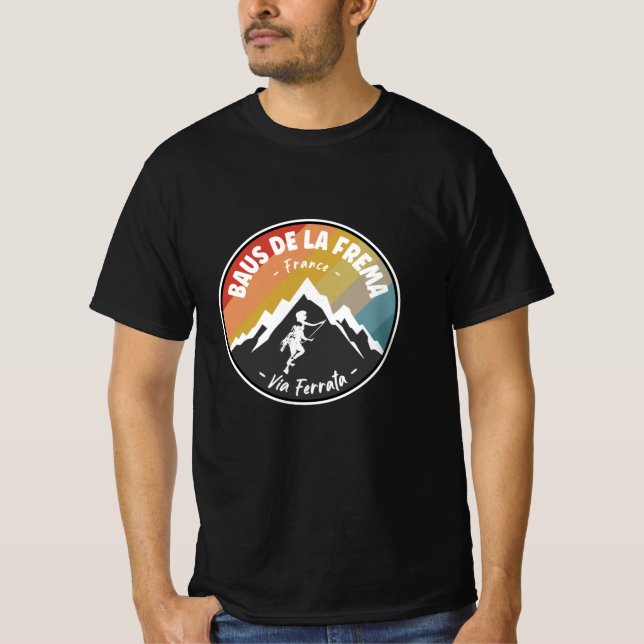 Via Ferrata Baus De La Frema France T-Shirt (Front)