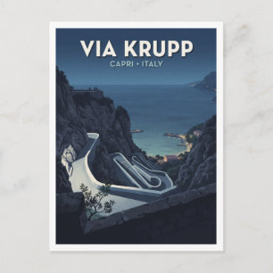 Via Krupp Capri Italy Postcard