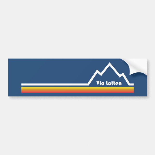 Via Lattea Bumper Sticker (Front)