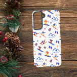 Via Lattea Italy France Ski Snowboard Pattern Samsung Galaxy Case<br><div class="desc">A funny winter skiing seamless pattern for the ski resort Via Lattea in Sestriere (France,  Italy). It includes the following mountain places near Turino : Sestriere,  Sauze d'Oulx,  Claviere,  Cesana,  Sansicario,  Pragelato e Monginevro (Montgenèvre).  Perfect gift idea for winter sports lovers: ski,  snowboard,  freestyle,  ski jump,  cross-country skiing.</div>