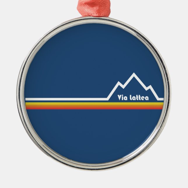Via Lattea Metal Ornament (Front)