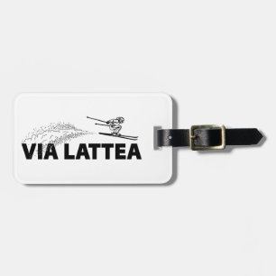 Via Lattea Ski Jumper Luggage Tag