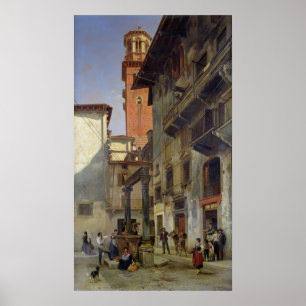 Via Mazzanti, Verona, 1880 Poster