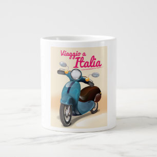 Viaggio a Italia travel poster print Large Coffee Mug