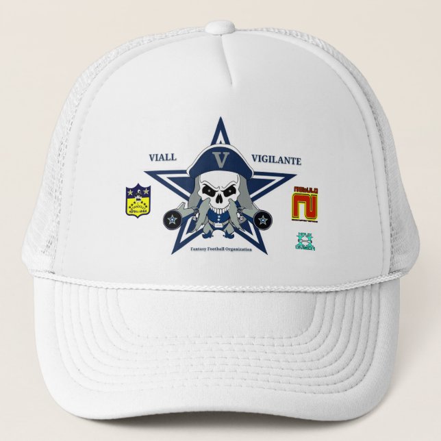 Viall Vigilante Fantasy Football Organiztion Hat (Front)