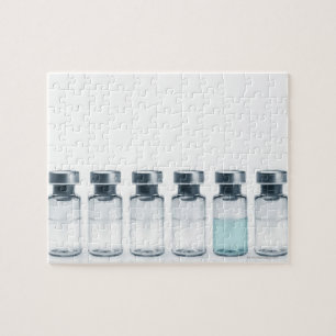 Vials containing medicine for injections. This Jigsaw Puzzle