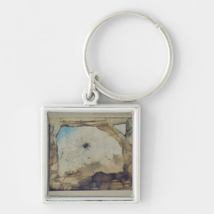 Vianden through a Spider's Web Key Ring