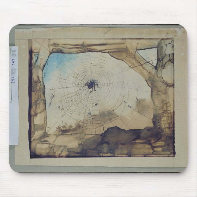 Vianden through a Spider's Web Mouse Pad (Front)