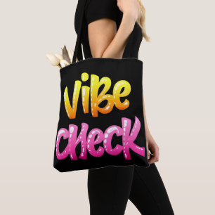 Vibe Check Cool Meme Tote Bag