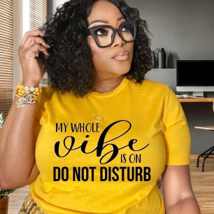 Vibe Is On Do Not Disturb Funny Relaxed Vibes  T-Shirt