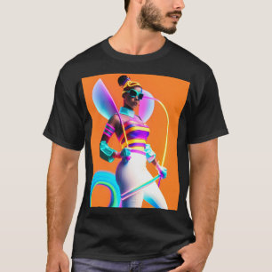 Vibe Jibe Electric Ken Gauge Retrowave Fun T-Shirt