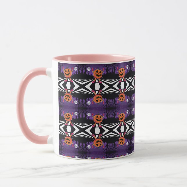 Vibe me Jack-o-lantern Long Sleeve Tshirt  Mug (Left)