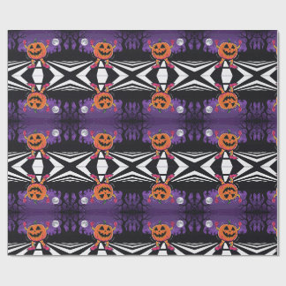 Vibe me Jack-o-lantern Long Sleeve Tshirt  Wrapping Paper