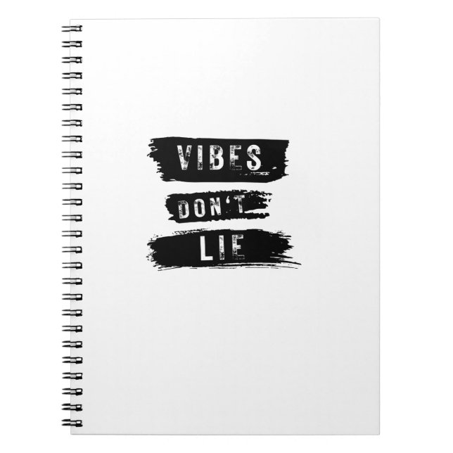 Vibes Don't Lie Notebook (Front)
