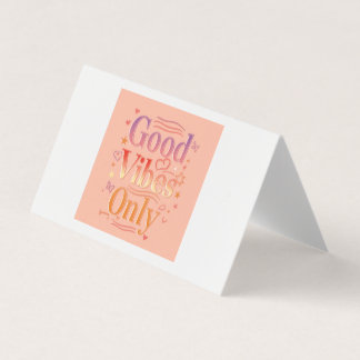 Vibes for a good day business card