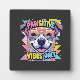 Vibes Only Funny Dog T-Shirt � Cool Dog Plaque
