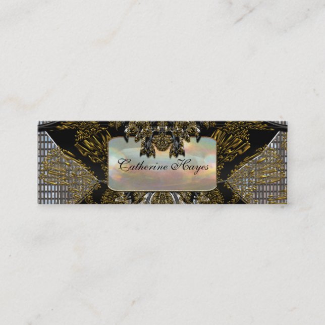 Vibetto Skinny  Elegant Professional Mini Business Card (Front)