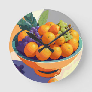Vibin’ with Vitamin C Round Clock