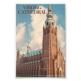 Viborg Cathedral aesthetic poster