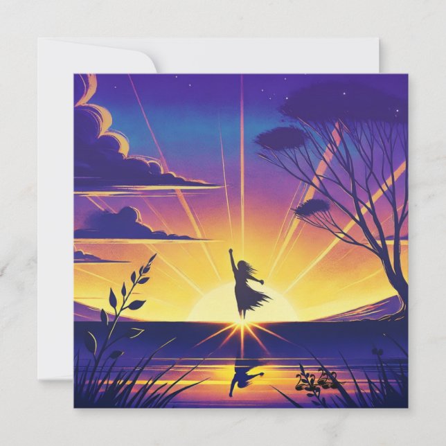 Vibrance Abstract Flat Card (Front)