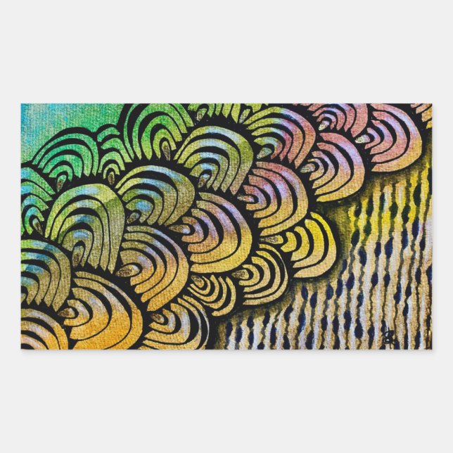 Vibrance Rectangular Sticker (Front)