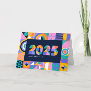 Vibrant 2025 New Year Holiday Card