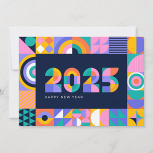 Vibrant 2025 New Year Holiday Card