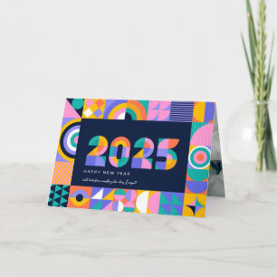 Vibrant 2025 New Year Holiday Card