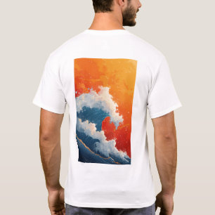 Vibrant 2D Vector Pop Art T-Shirt in Semi-Realism