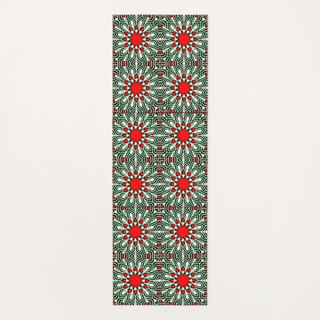 Vibrant 3D Colourful Digital Design Yoga Mat (Front)