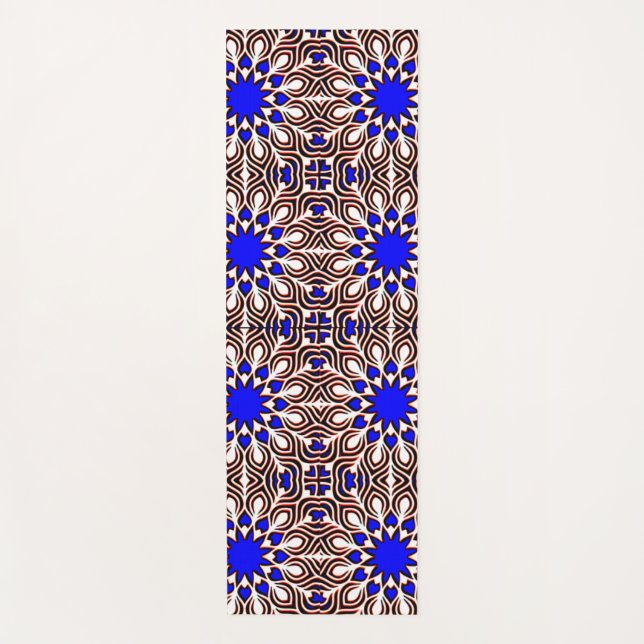 Vibrant 3D Colourful Digital Design Yoga Mat (Front)