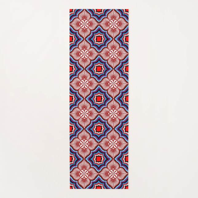 Vibrant 3D Colourful Digital Design Yoga Mat (Front)