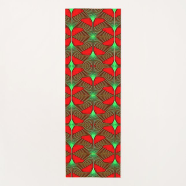 Vibrant 3D Colourful Digital Design Yoga Mat (Front)