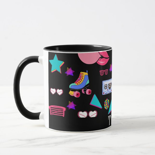 Vibrant 80s design mug (Left)