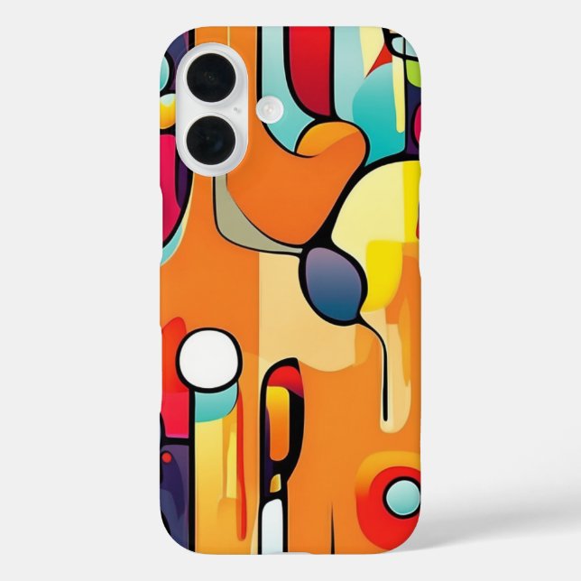 Vibrant Abstract: A Burst of Colour Case-Mate iPhone Case (Back)