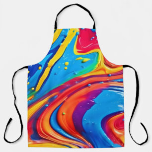 Vibrant Abstract Art Apron