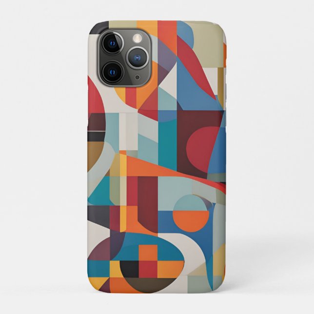 Vibrant Abstract Art – Expressive & Colourful Desi Case-Mate iPhone Case (Back)