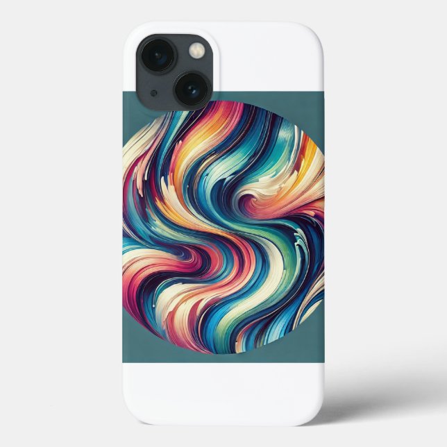 Vibrant Abstract Art Phone Case  (Back)