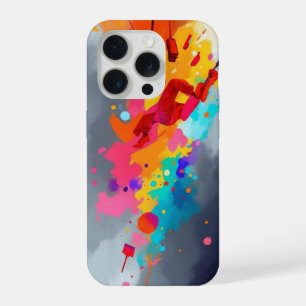 Vibrant Abstract Art Phone Case - Bold Colorful