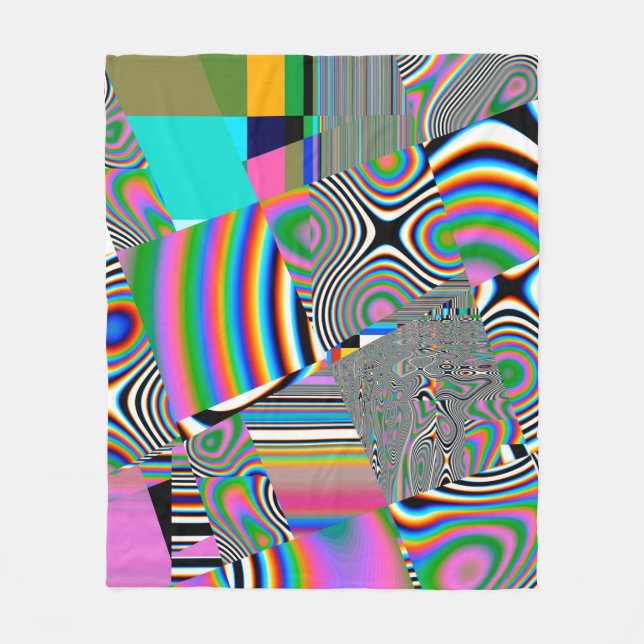Vibrant abstract background. Colourful pattern. Ge Fleece Blanket (Front)