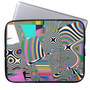 Vibrant abstract background. Colourful pattern. Ge Laptop Sleeve