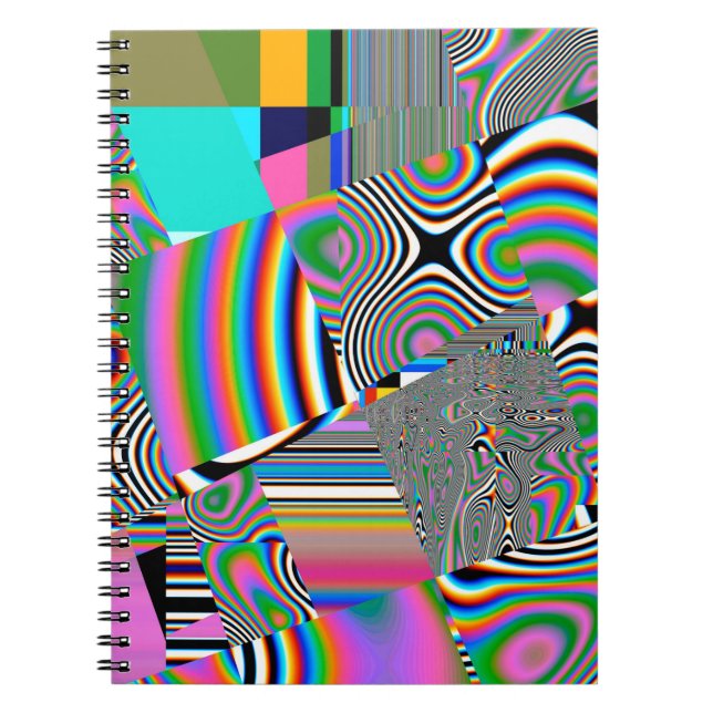 Vibrant abstract background. Colourful pattern. Ge Notebook (Front)