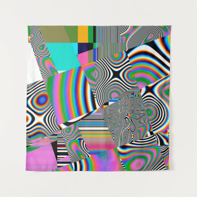 Vibrant abstract background. Colourful pattern. Ge Tapestry (Front)