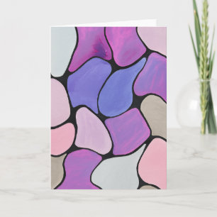 Vibrant Abstract Blank Note Card