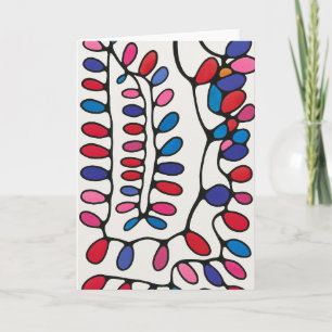 Vibrant Abstract Blank Note Card