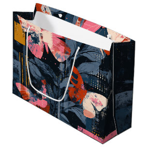 Vibrant Abstract Butterfly Flight (6) Large Gift Bag