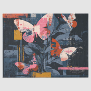 Vibrant Abstract Butterfly Flight (6) Tissue Paper