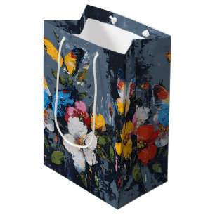 Vibrant Abstract Butterfly Flight (9) Medium Gift Bag