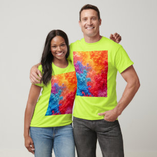 Vibrant Abstract Cloud Hues T-Shirt